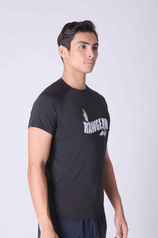 SPJ0459 - Cool Touch Stretch Nylon Mesh Training Tee - Black