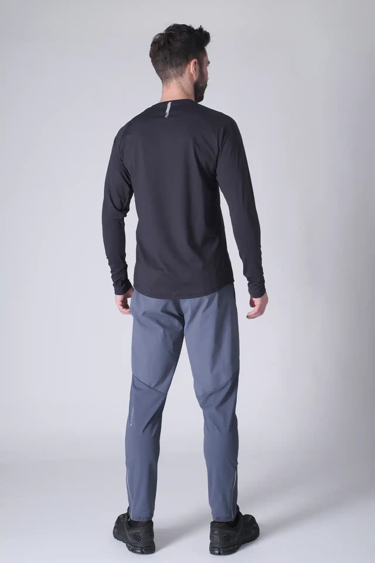 SPJ0467 - Ultra 4-Way Stretch Nylon Raglan Long Sleeve Training Tee - Navy