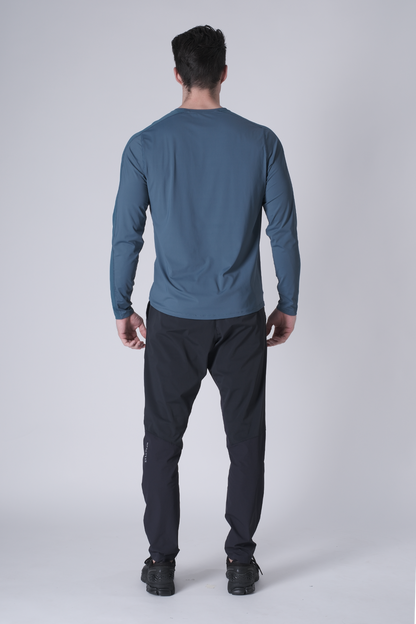 SPJ0468 - Ultra 4-Way Stretch Nylon Long Sleeve Training Tee - Ash Blue
