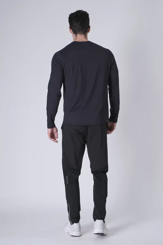 SPJ0468 - Ultra 4-Way Stretch Nylon Long Sleeve Training Tee - Navy