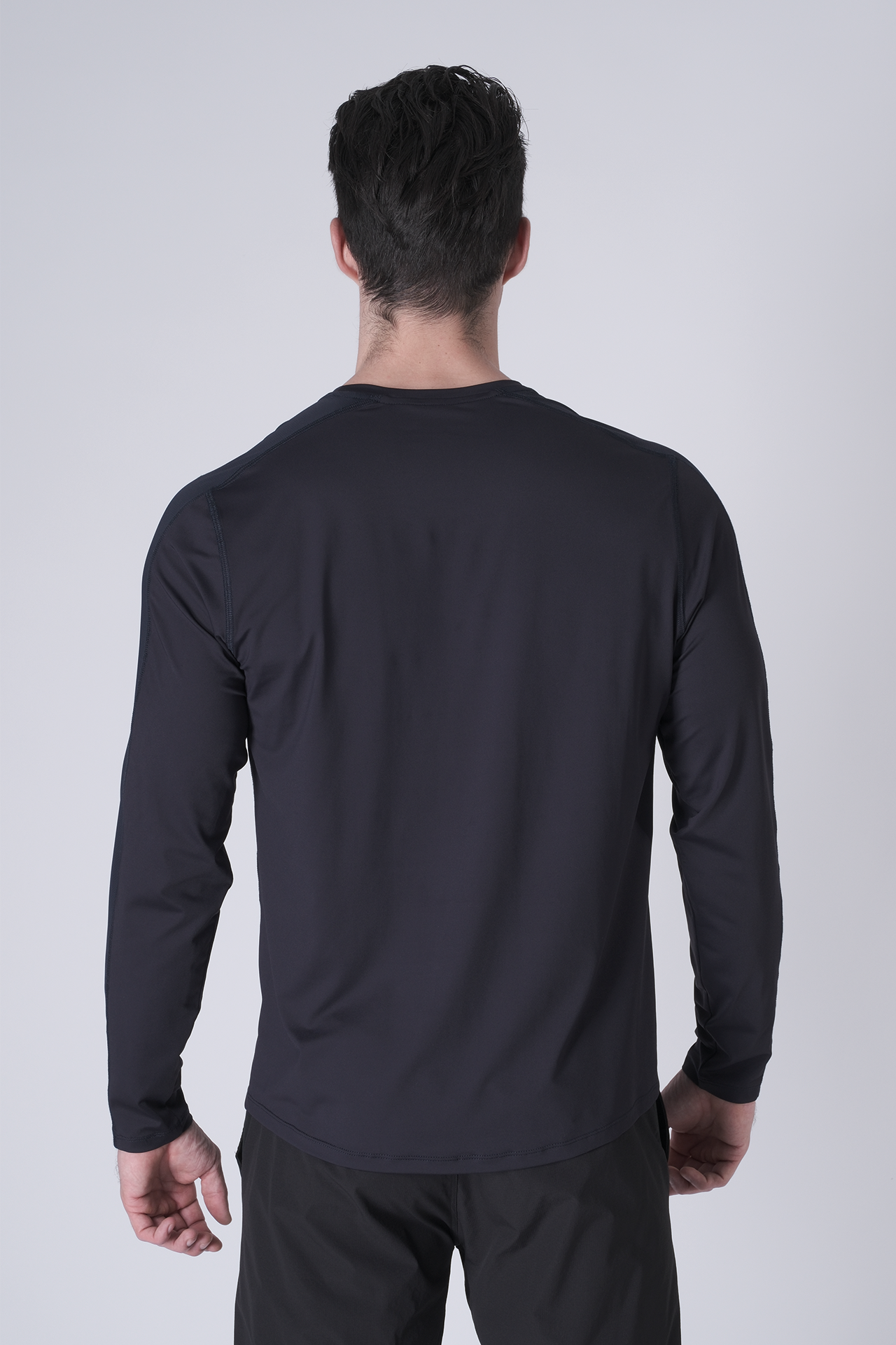 SPJ0468 - Ultra 4-Way Stretch Nylon Long Sleeve Training Tee - Navy