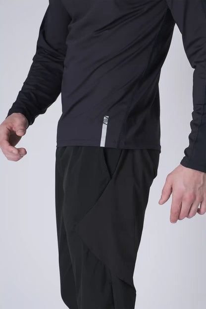 SPJ0468 - Ultra 4-Way Stretch Nylon Long Sleeve Training Tee - Navy