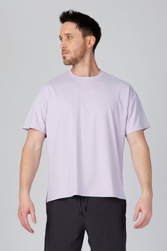 SPJ0477 - Ultra 4-Way Stretch Jacquard Jersey Performance Tee - Lilac