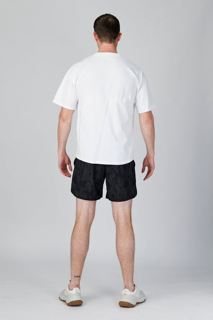 SPJ0493 - Relaxed Fit Crewneck Finest Cotton Training Tee - White