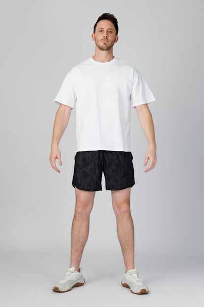 SPJ0493 - Relaxed Fit Crewneck Finest Cotton Training Tee - White