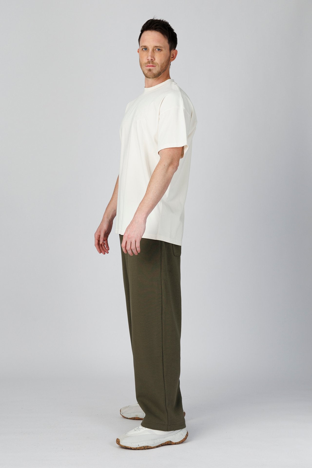 SPJ0499 - Relaxed Fit Ultra Soft Midweight Stretch Cotton Short Sleeve Recovery Tee - White