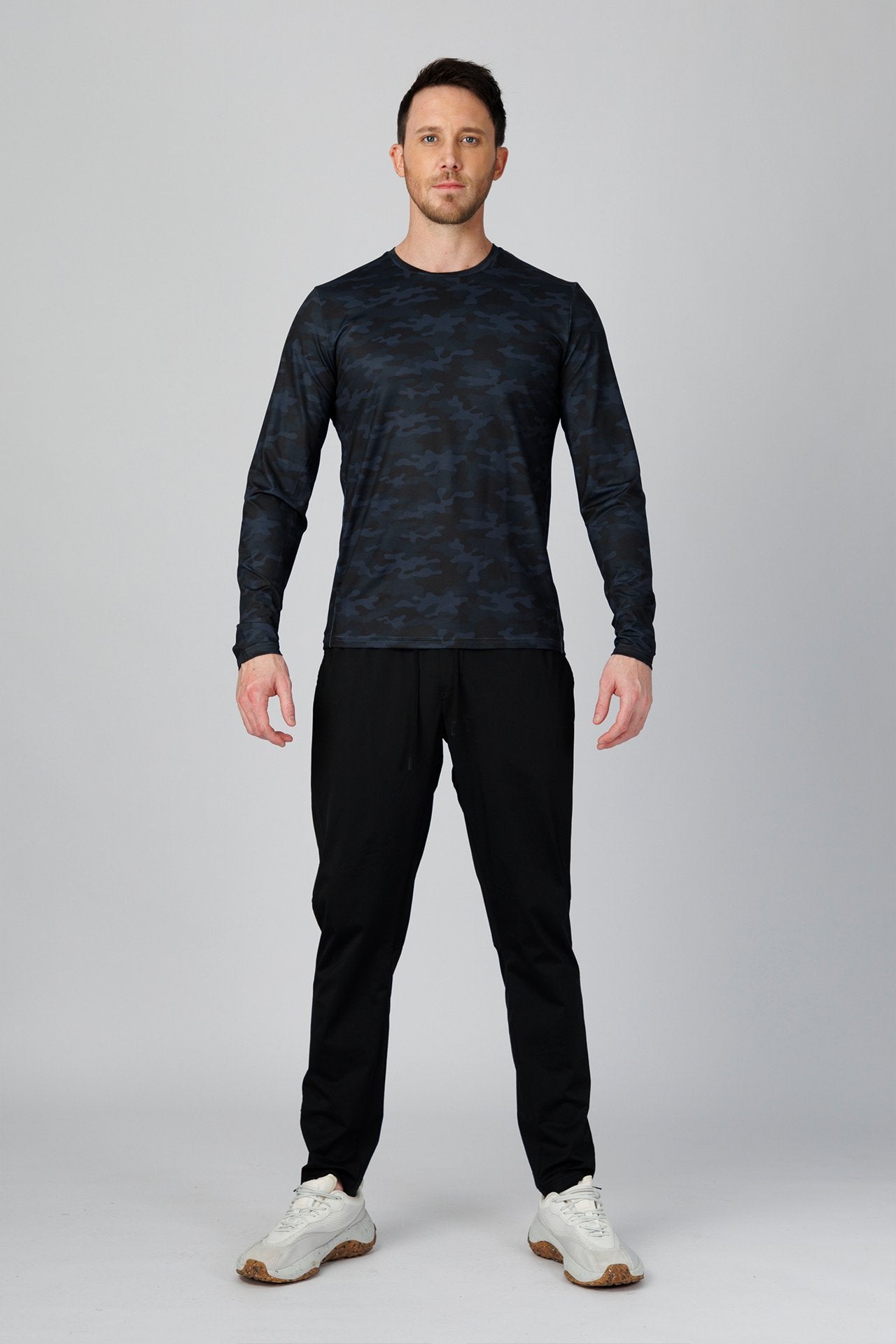 SPJ0509 - Quick-Dry UPF50+ 4-Way Stretch Long Sleeve Performance Tee - Digital Camo
