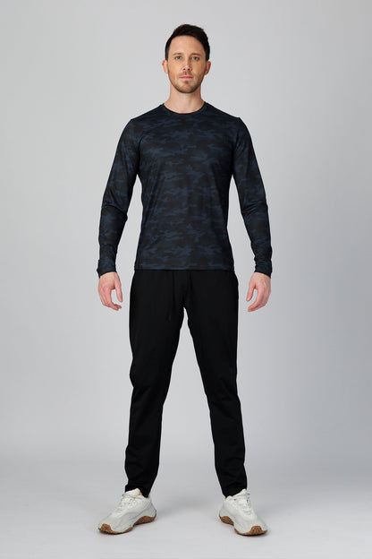 SPJ0509 - Quick-Dry UPF50+ 4-Way Stretch Long Sleeve Performance Tee - Digital Camo