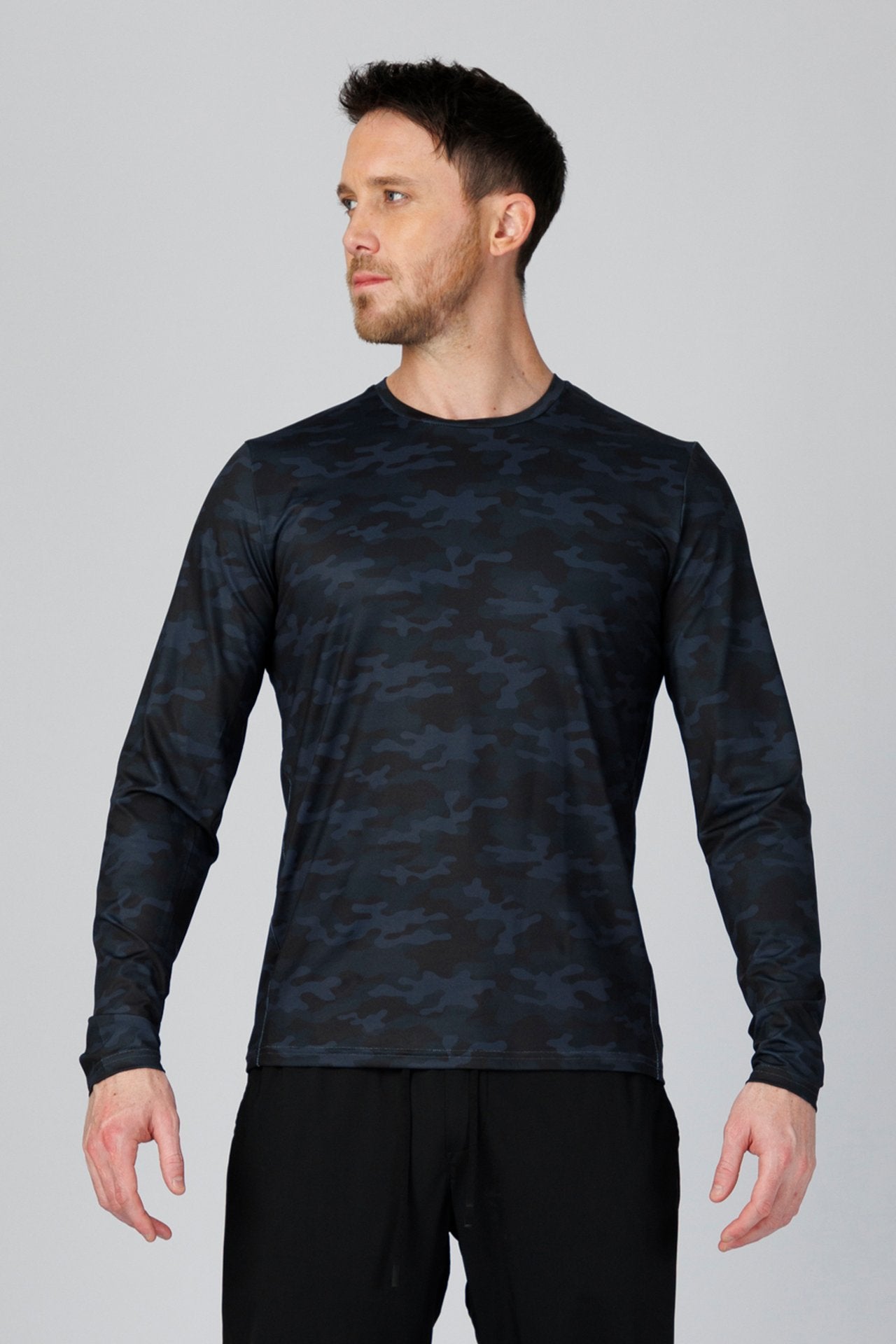 SPJ0509 - Quick-Dry UPF50+ 4-Way Stretch Long Sleeve Performance Tee - Digital Camo