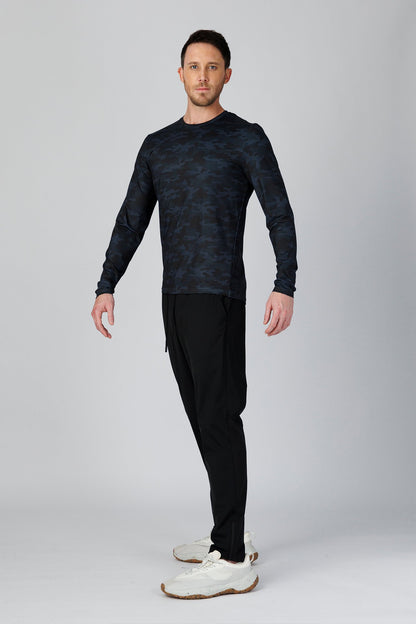 SPJ0509 - Quick-Dry UPF50+ 4-Way Stretch Long Sleeve Performance Tee - Digital Camo