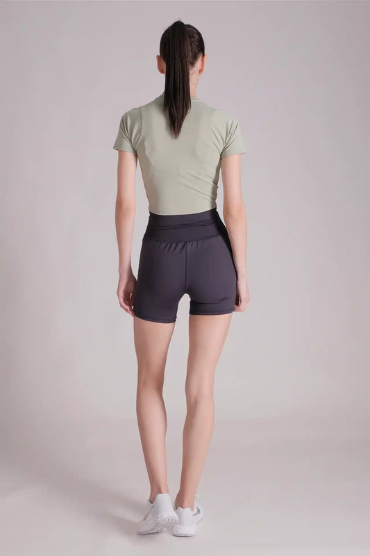 SPWJ21005 - Women's Curve Seam Cropped Training Tee - Mint