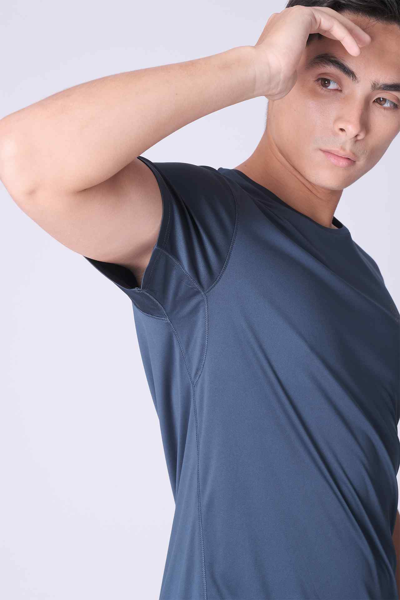 SPJ23005 - Sun Protective UPF 50+ Short Sleeve Hiking Tee - Navy