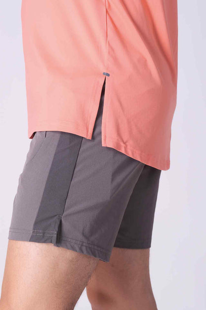 SPK0059 - Quick-Dry Reflective Shoulder Tape Running Tank - Orange