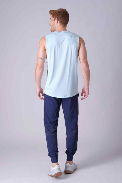 SPK0133 - Quick-Dry 4-Way Stretch Mesh Training Tank Top - Mint
