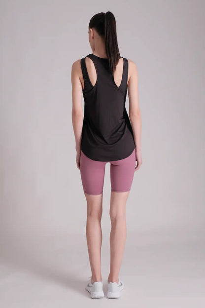 SPWK0153 - Women's Racerback Training Tank Top - Black