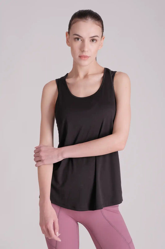SPWK0153 - Women's Racerback Training Tank Top - Black