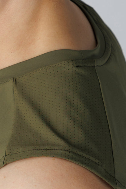 SPK0160 - Ultra 4-Way Stretch Nylon Training Muscle Tee - Army