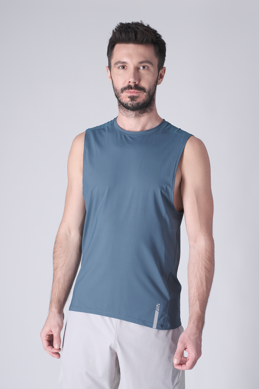SPK0160 - Ultra 4-Way Stretch Nylon Training Muscle Tee - Slate