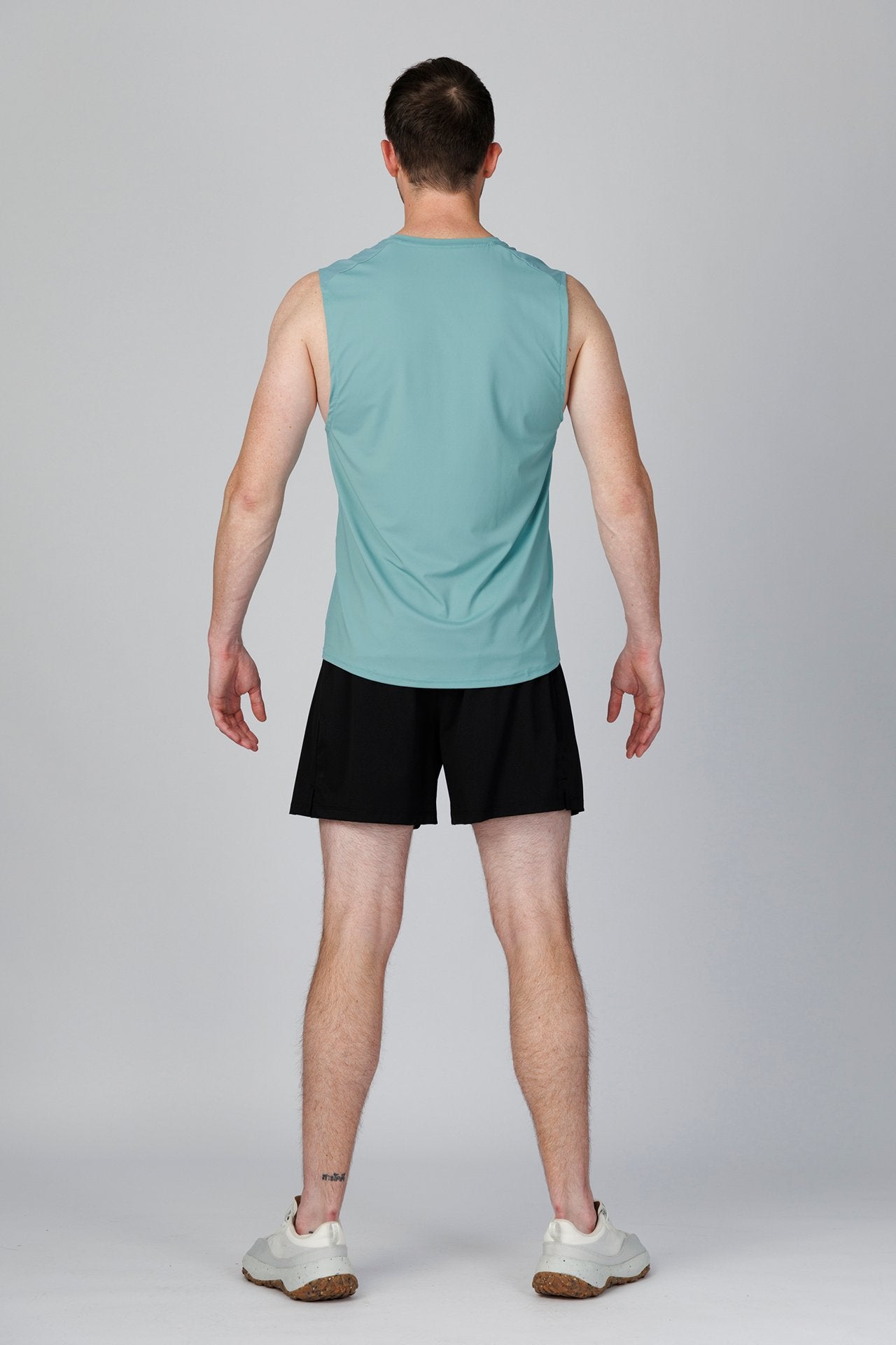 SPK0160 - Ultra 4-Way Stretch Nylon Training Muscle Tee - Ash Green