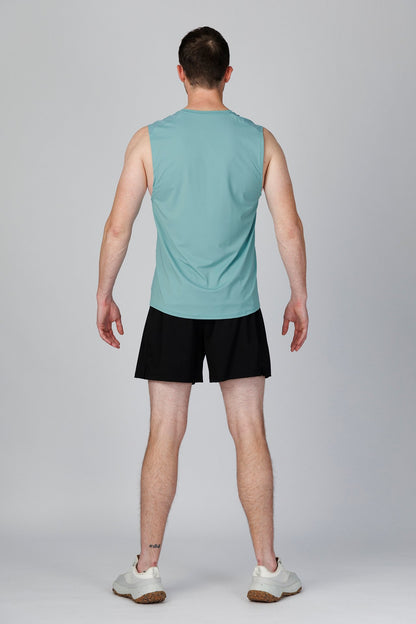 SPK0160 - Ultra 4-Way Stretch Nylon Training Muscle Tee - Ash Green