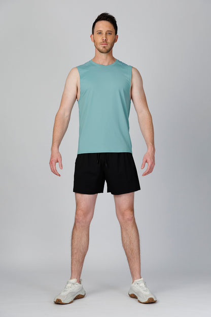 SPK0160 - Ultra 4-Way Stretch Nylon Training Muscle Tee - Ash Green