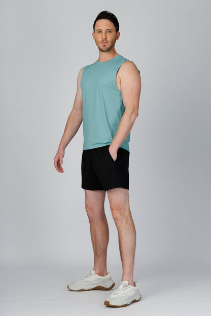 SPK0160 - Ultra 4-Way Stretch Nylon Training Muscle Tee - Ash Green