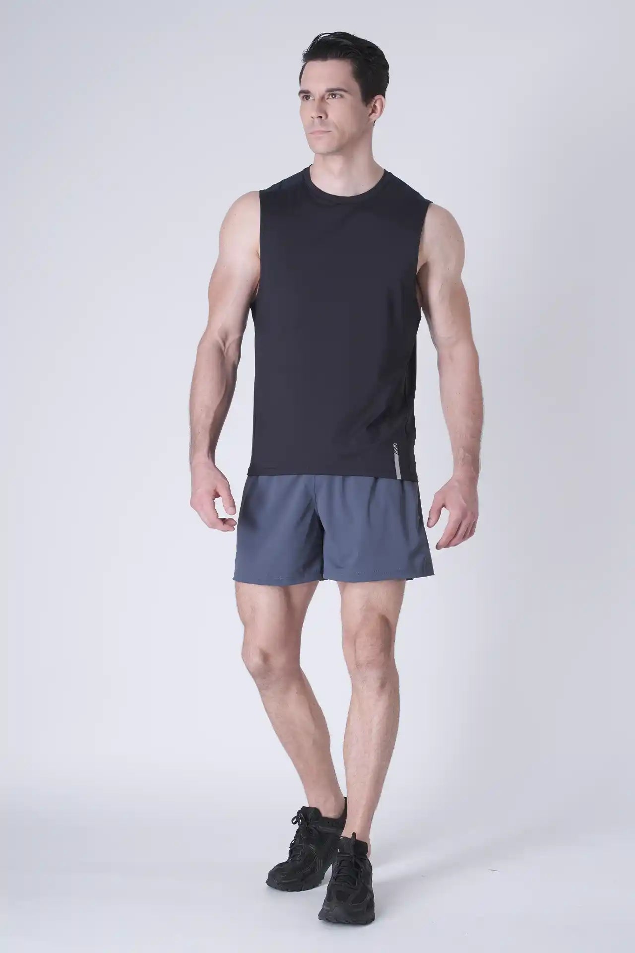 SPK0160 - Ultra 4-Way Stretch Nylon Training Muscle Tee - Navy