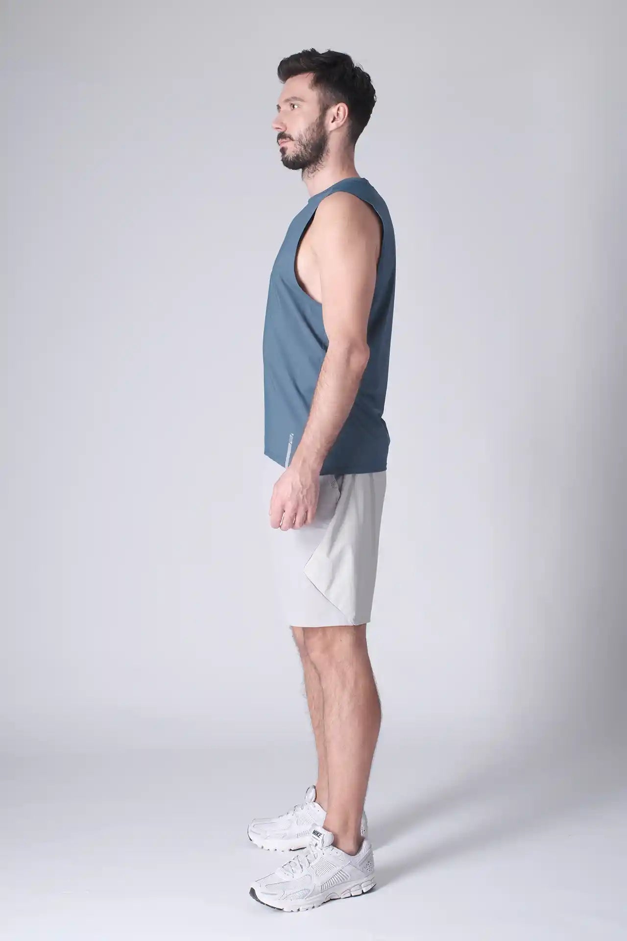 SPK0160 - Ultra 4-Way Stretch Nylon Training Muscle Tee - Slate