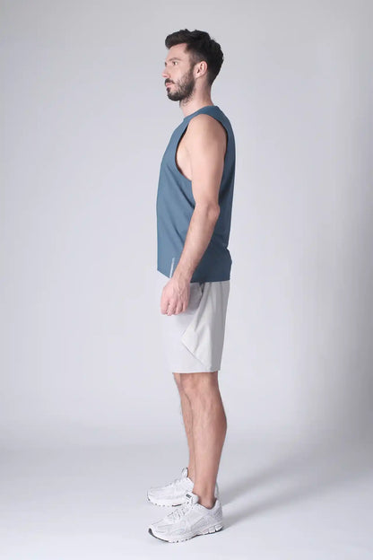 SPK0160 - Ultra 4-Way Stretch Nylon Training Muscle Tee - Slate