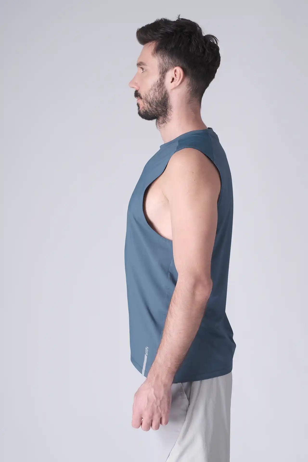 SPK0160 - Ultra 4-Way Stretch Nylon Training Muscle Tee - Slate