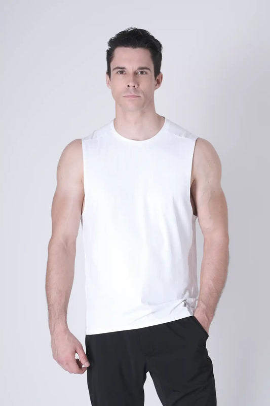 SPK0160 - Ultra 4-Way Stretch Nylon Training Muscle Tee - White