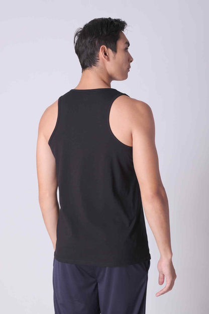 SPK0167 - Ultra-Soft Stretch Cotton React Gym Tank - Black