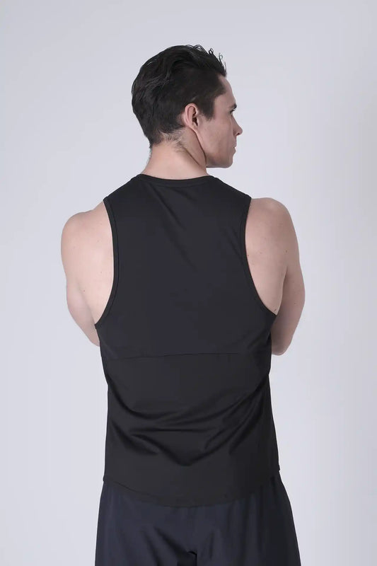 SPK0168 - Ultra 4-Way Stretch Nylon Training Tank - Black