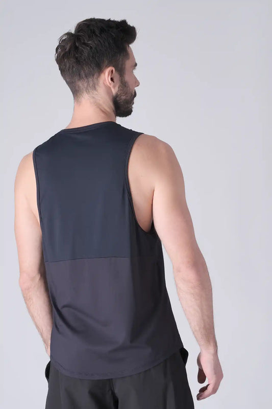 SPK0168 - Ultra 4-Way Stretch Nylon Training Tank - Navy