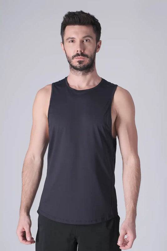 SPK0168 - Ultra 4-Way Stretch Nylon Training Tank - Navy
