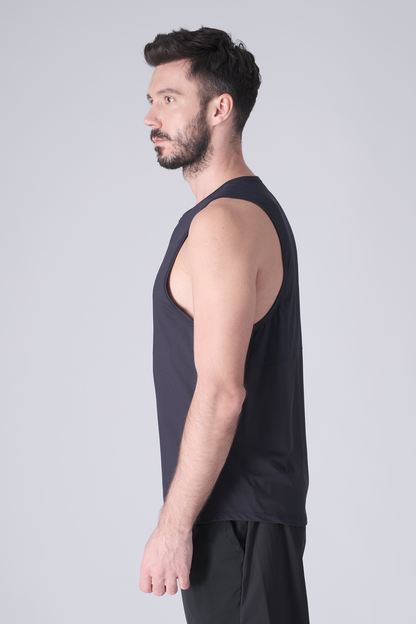 SPK0168 - Ultra 4-Way Stretch Nylon Training Tank - Navy