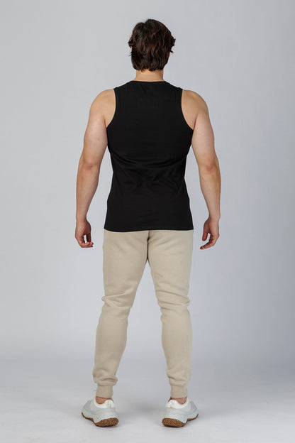 SPK0174 - Quick-Dry 4-Way Stretch Jersey Training Tank Top - Black