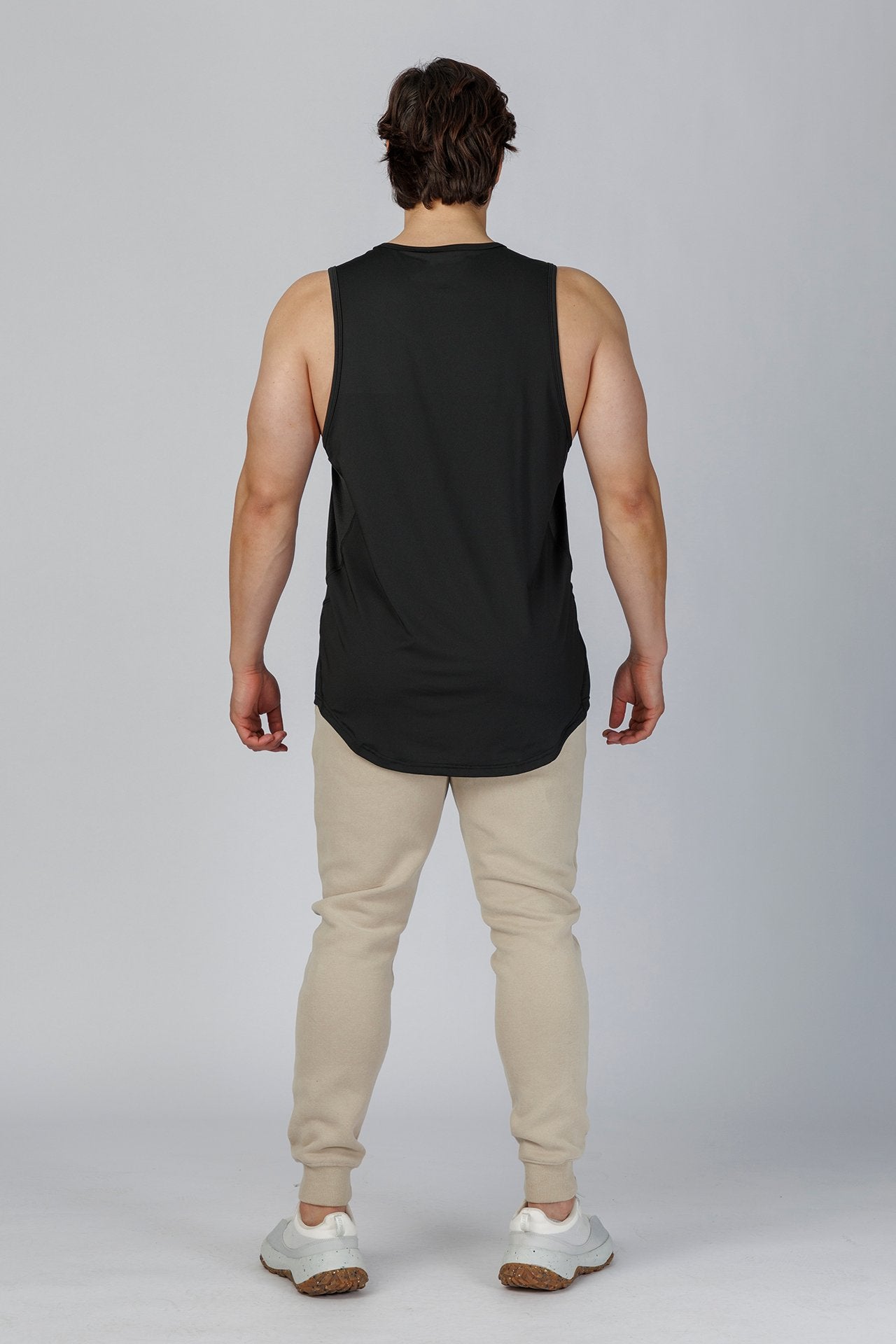 SPK0177 - Quick-Dry 4-Way Stretch Jersey Training Tank Top - Black