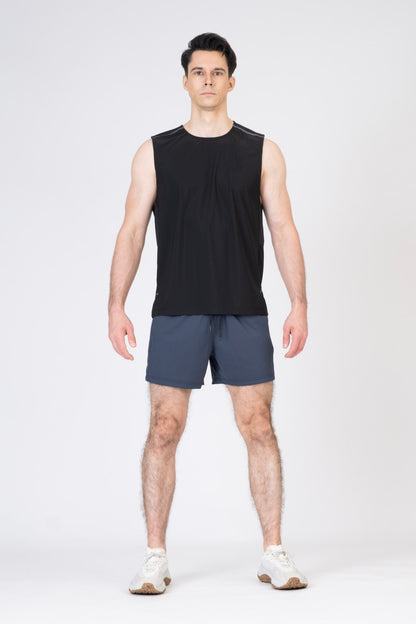 SPK22009 - Stretch Jacquard Breathable Tech Workout Tank Top