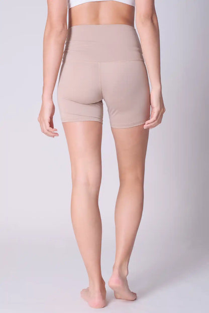 SPWL0007 - Women's Super High Waisted Short Leggings 6" - Skin