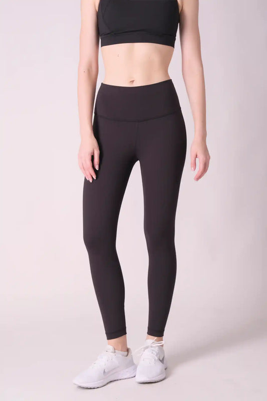 SPWL0008 - Women's Basic Ankle Leggings 25" - Black