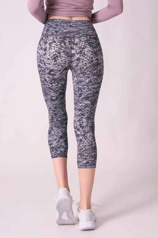 SPWL0011 - Women's Basic Cropped Leggings 21" - Dusty Black