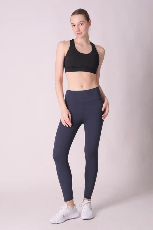 SPWL0013 - Women's Simple Ankle Leggings 25" - Slate