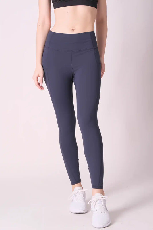 SPWL0013 - Women's Simple Ankle Leggings 25" - Slate