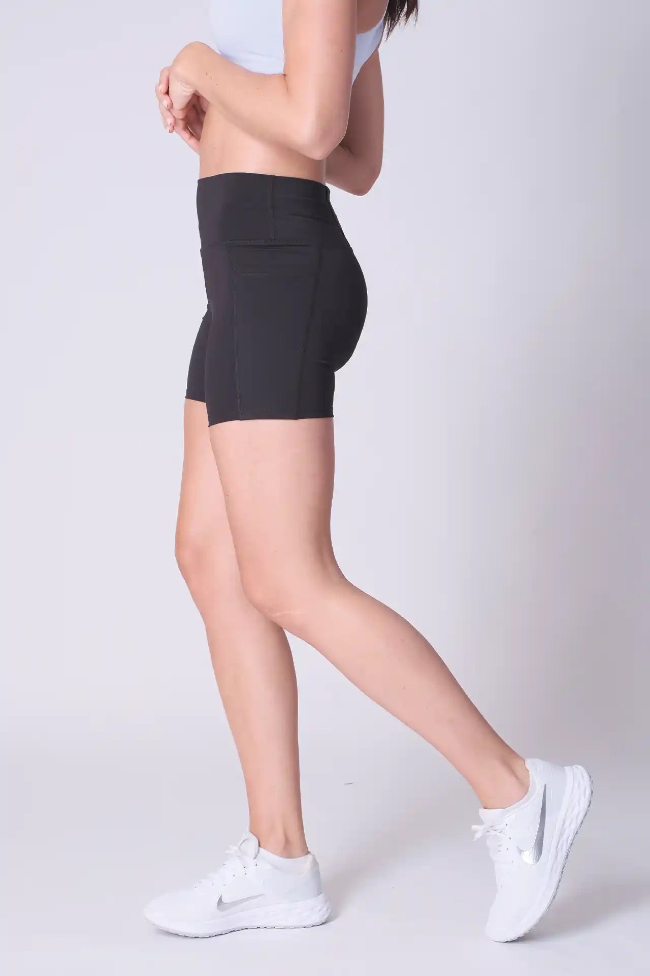 SPWL0023 - Women's Performance Short Leggings 5" - Black