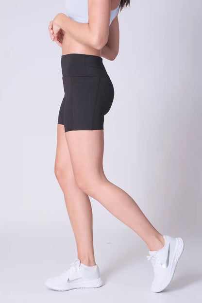 SPWL0023 - Women's Performance Short Leggings 5" - Black