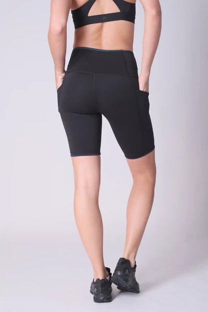 SPWL0025 - Women's Outdoor Short Leggings 8.5" - Black
