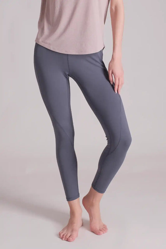 SPWL21001 - Women's Back Zip Pocket Leggings 26” - Slate