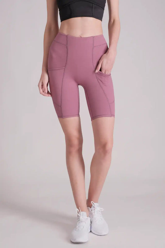 SPWL22001 - Women's Ultra High Waist Biker Short 8" - Purple