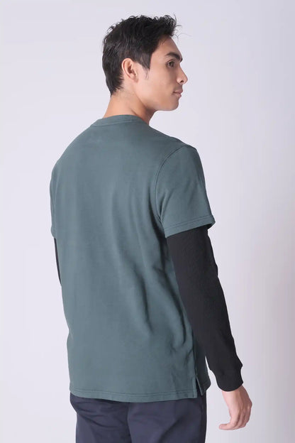 SPM0172 - Finest Cotton French Terry Dual Sleeve Sweatshirt - Green